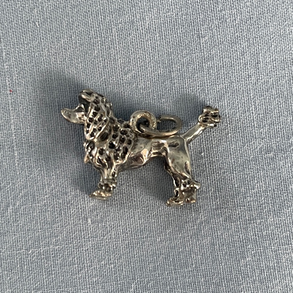 Sterling Silver Poodle Charm